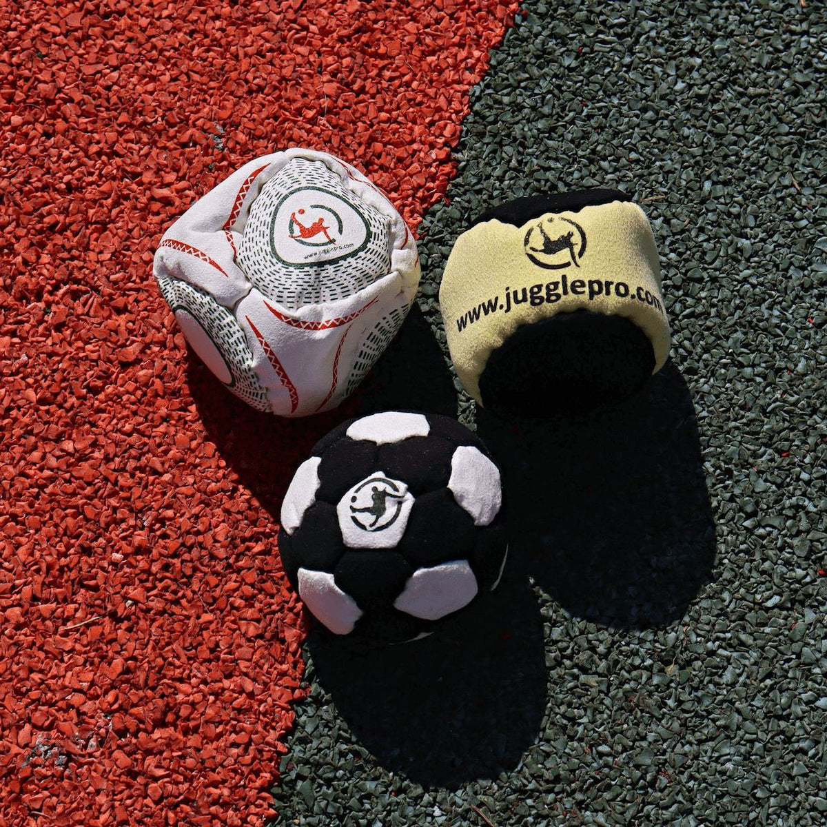 Set of 3 footbag hacky sack Freestyle juggling DISCOVERY JugglePro